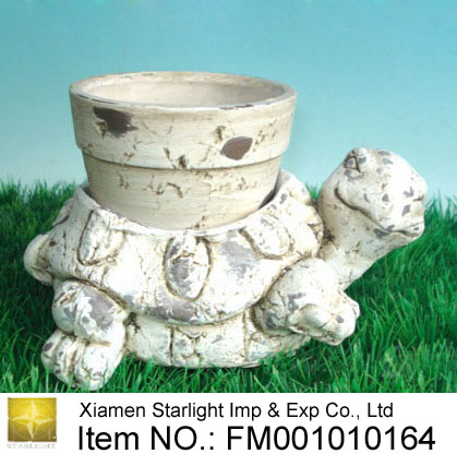 Tortoise Shaped Flower Container