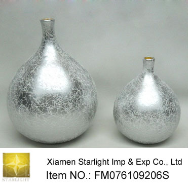 Electroplate Stoneware Vase