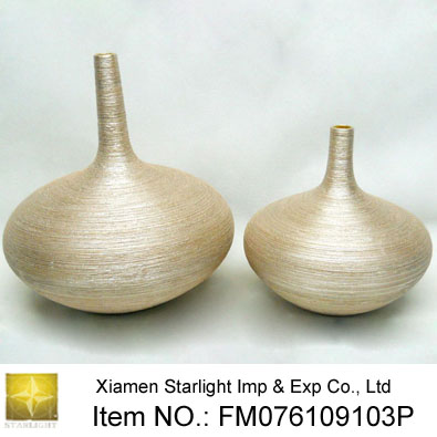 Electroplate Stoneware Vase