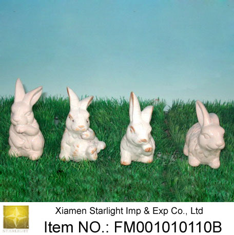 Set of 4 Easter Rabbit